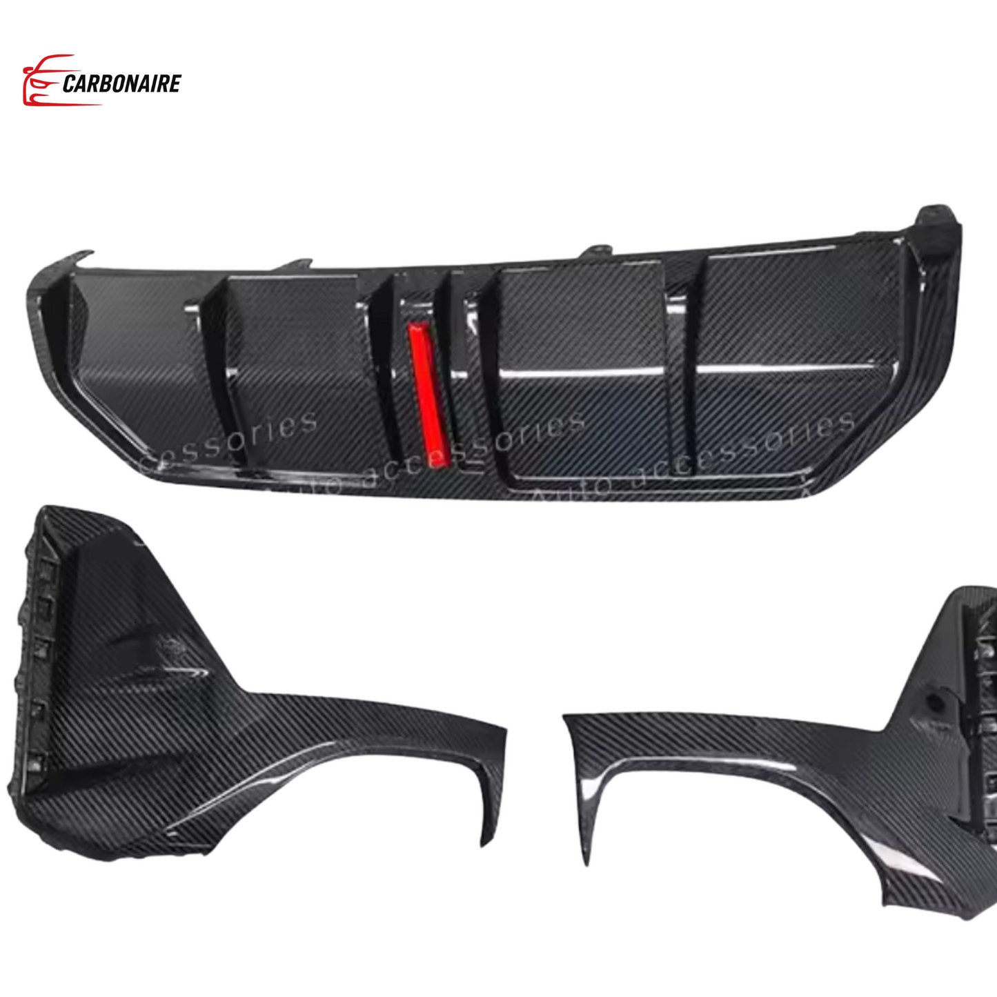 BMW G20 Rear Diffuser LCI Carbon Fiber MP Style With light (2023-2024)