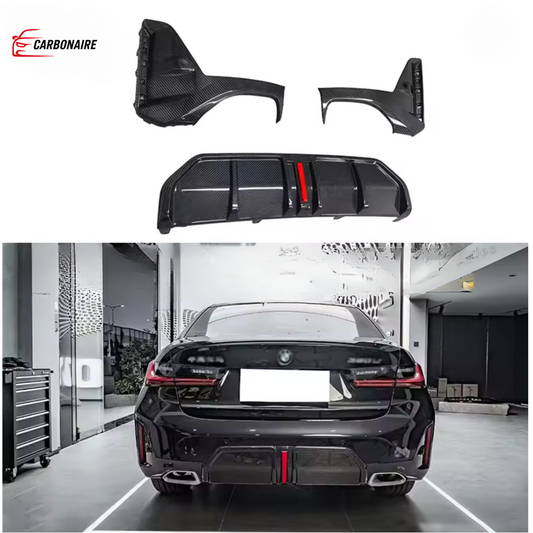 BMW G20 Rear Diffuser LCI Carbon Fiber MP Style With light (2023-2024)