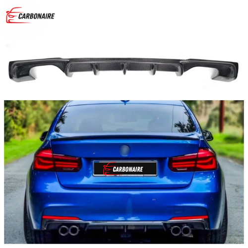 Carbon Fiber MP Style Rear Bumper Diffuser for BMW 3 Series F30 2012-2019