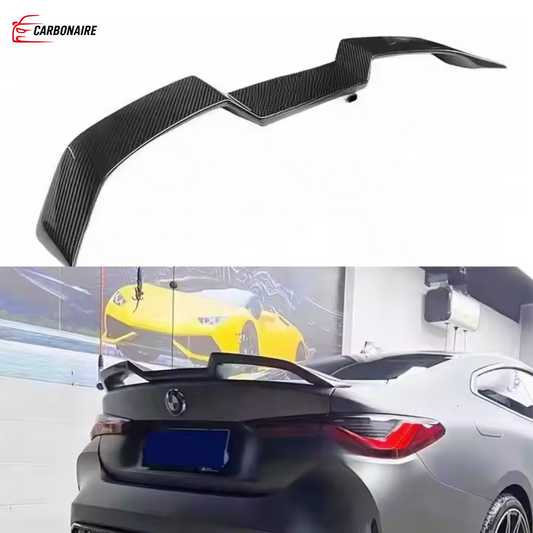 BMW M3 M4 G80 G82 Spoiler Carbon Fiber Double Door Coupe V Style