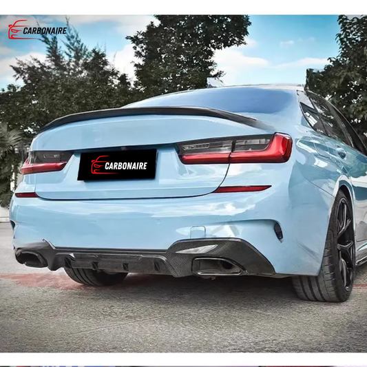 BMW G20 G28  Lip Chin Diffuser Spoiler Carbon Fiber Sport Car Body Kit M Style  (2019-2022)