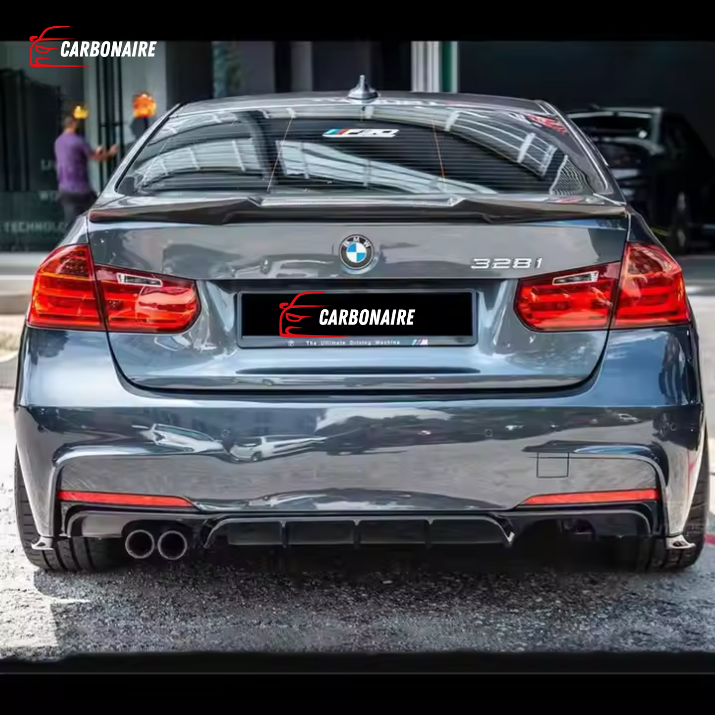 BMW  F30 F35/M3 F80  M4 Rear Spoiler Carbon Fiber Wing Style (2011-2019)
