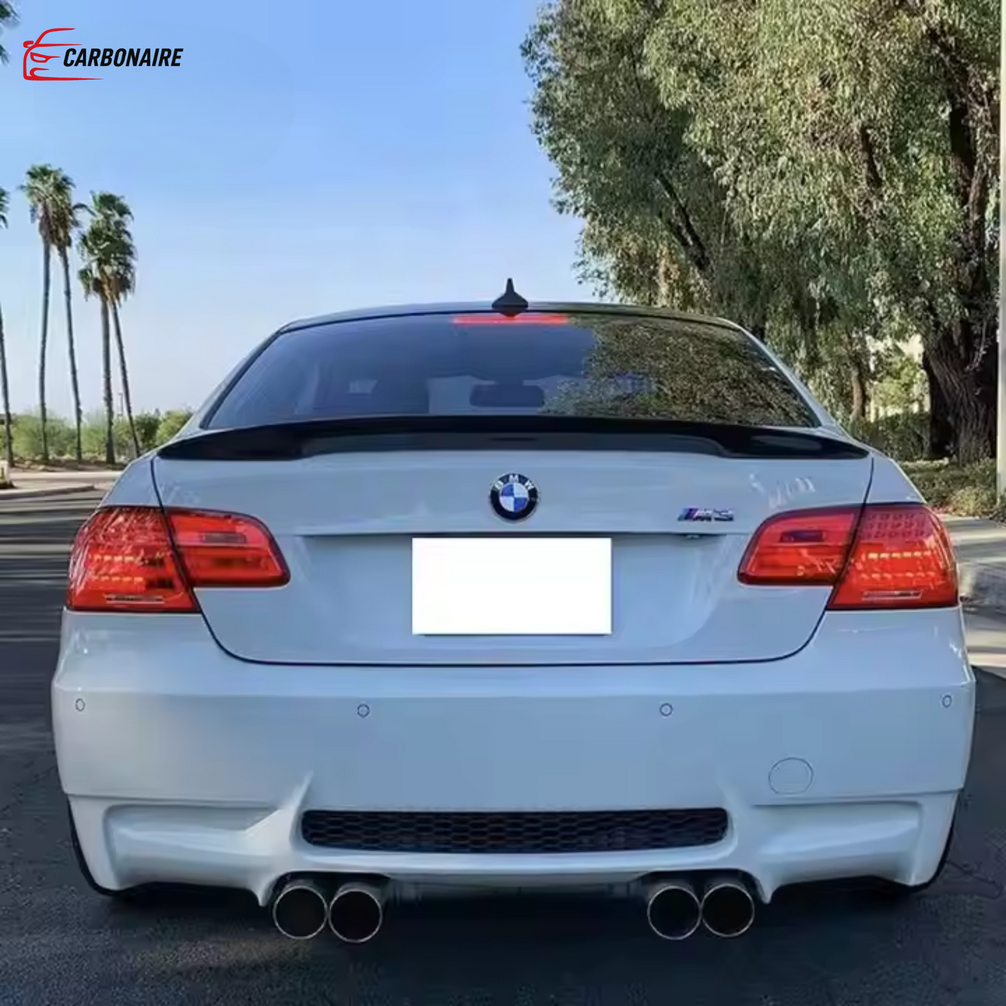 BMW 3 E90/E92/E93 Rear Spoiler Carbon Fiber M3 P Style