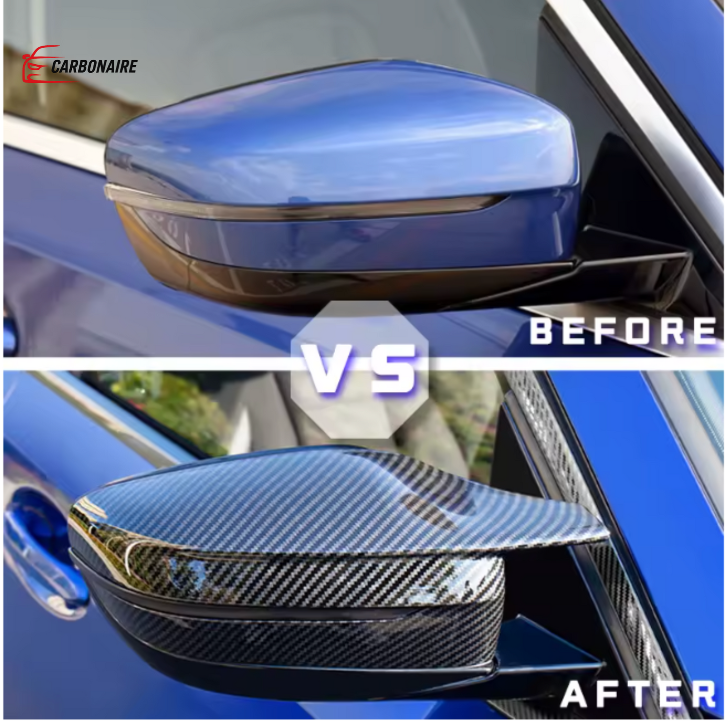 BMW G20 Side Mirror Cover Carbon Side mirrors RHD