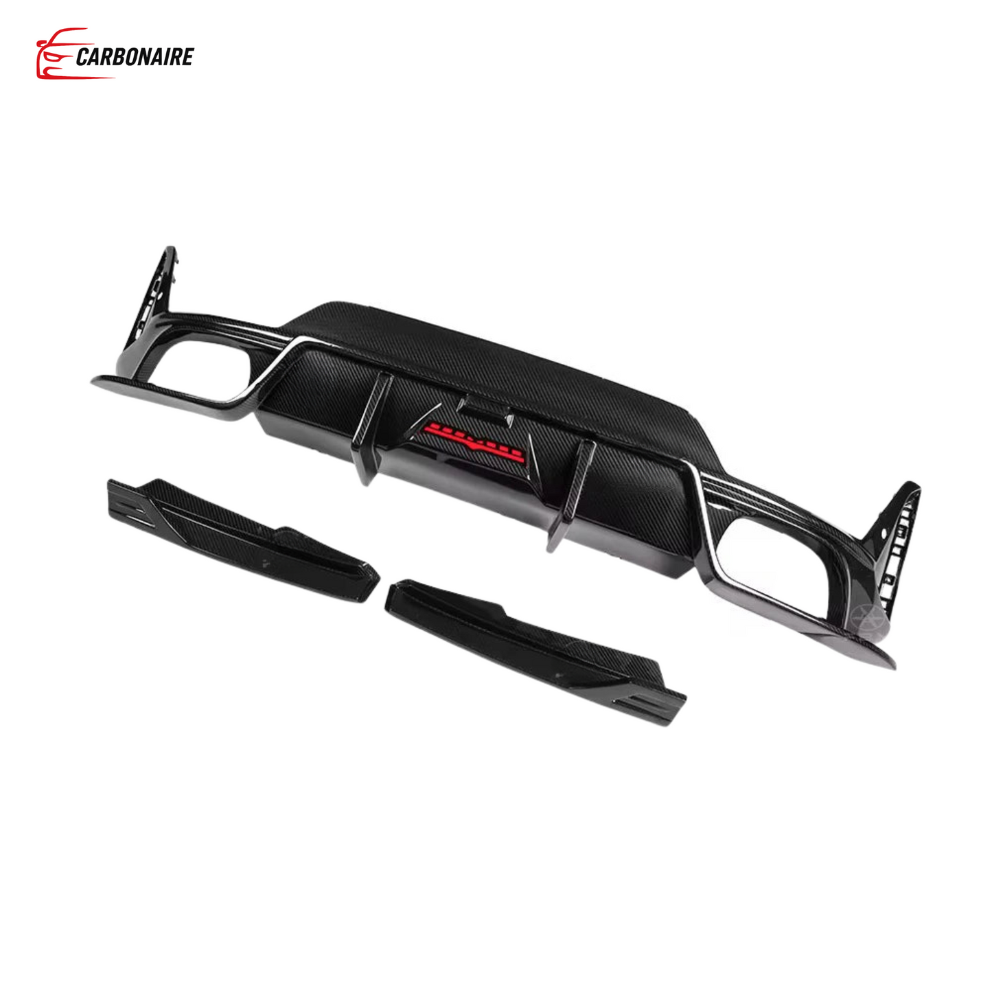 Carbon Fiber TAKD Style Rear Bumper Diffuser for BMW 3 Series G20 LCI