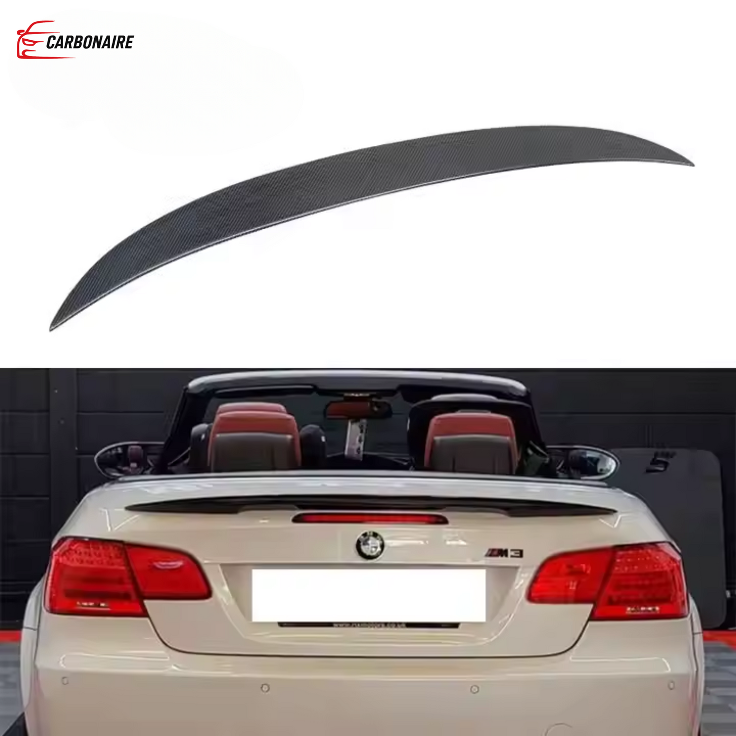 BMW 3 E90/E92/E93 Rear Spoiler Carbon Fiber M3 P Style