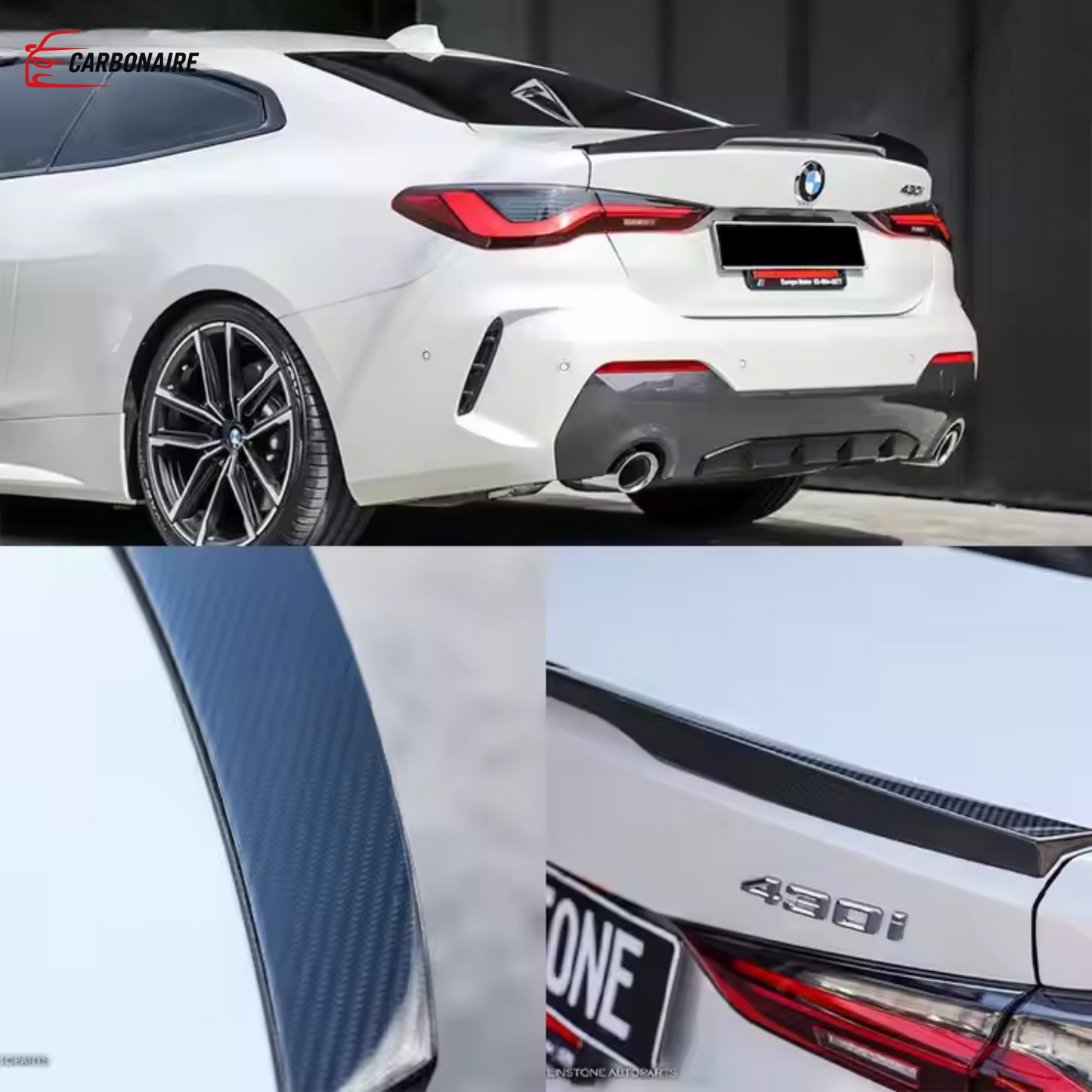 BMW M4 G82/G22 Rear Spoiler Trunk Wing  Carbon Fiber M4 Style (2020-2023)