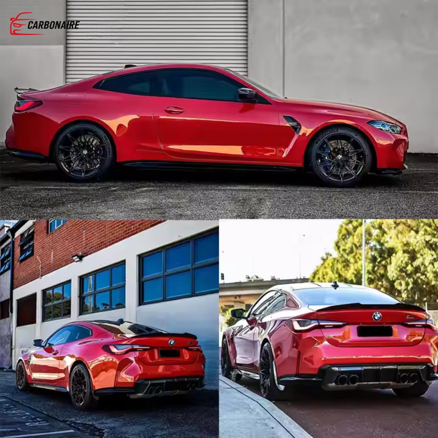BMW G22/M4 G82  Carbon Fiber Rear Spoiler Trunk Wing PSM Style (2020-2023)